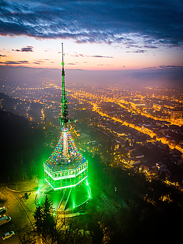 avasi kilátó karácsoniy díszkivilágítás