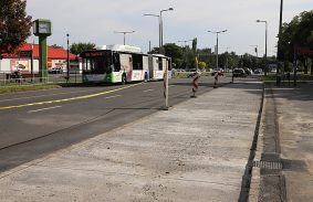 Buszmegállót újítottak fel a miskolctapolcai elágazásnál