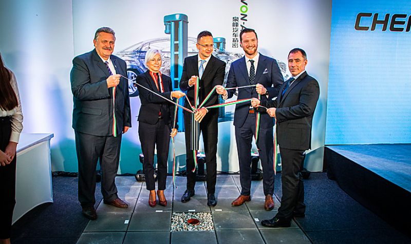 Letették a Chervon Autó miskolci gyártócsarnokának alapkövét